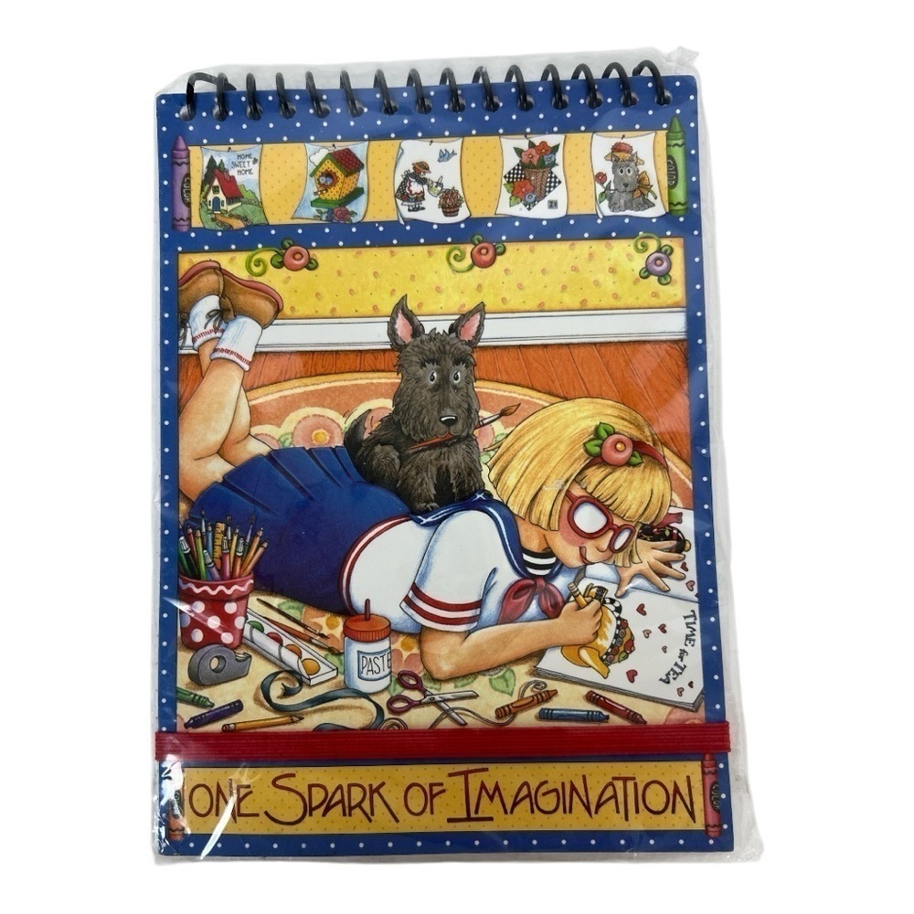 Mary Engelbreit “One Spark of Imagination” Spiral Notebook 2012 New in Package